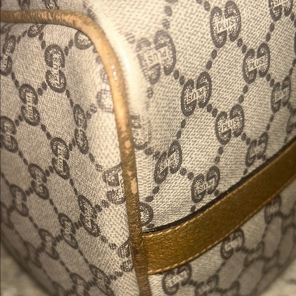 Gucci Brown and Tan Satchel with Monogram Pattern - Picture 5 of 10